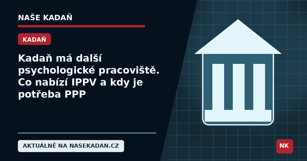 Redakční grafika Naše Kadaň k článku Kadaň má další psychologické pracoviště. Co nabízí IPPV, kdo za ním stojí a kdy je potřeba PPP
