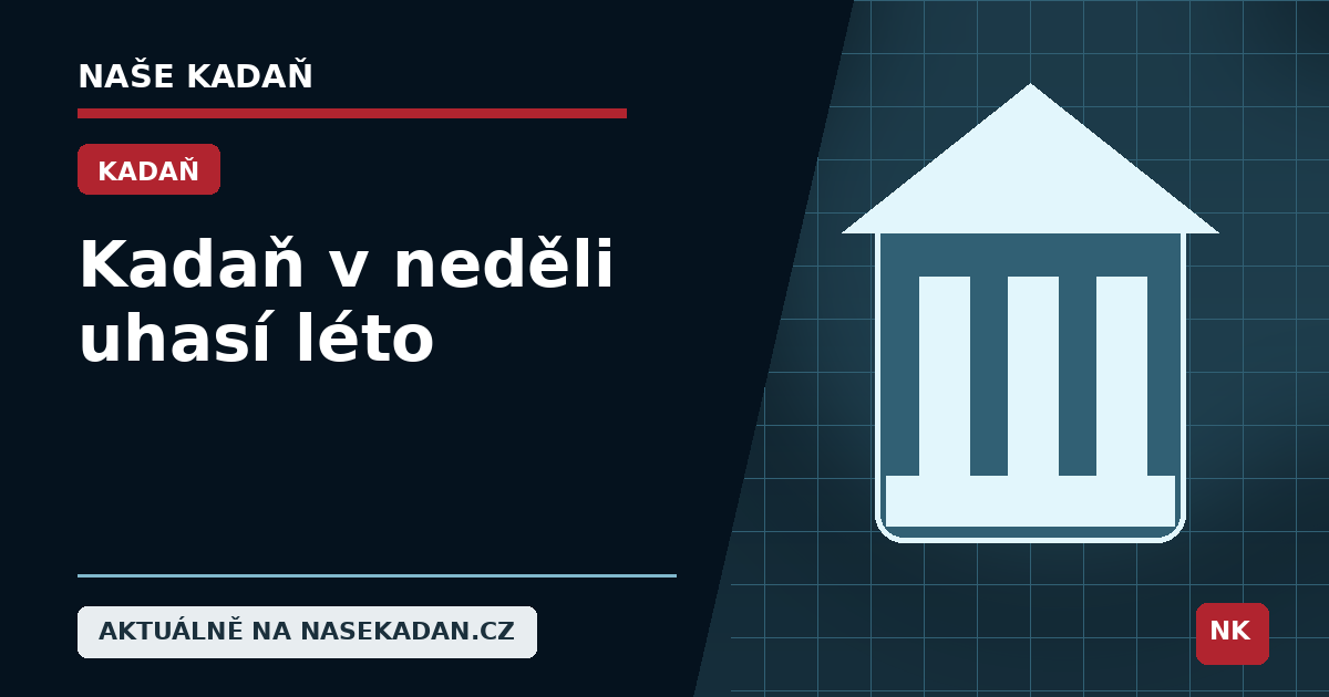 Redakční grafika Naše Kadaň k článku Kadaň v neděli uhasí léto