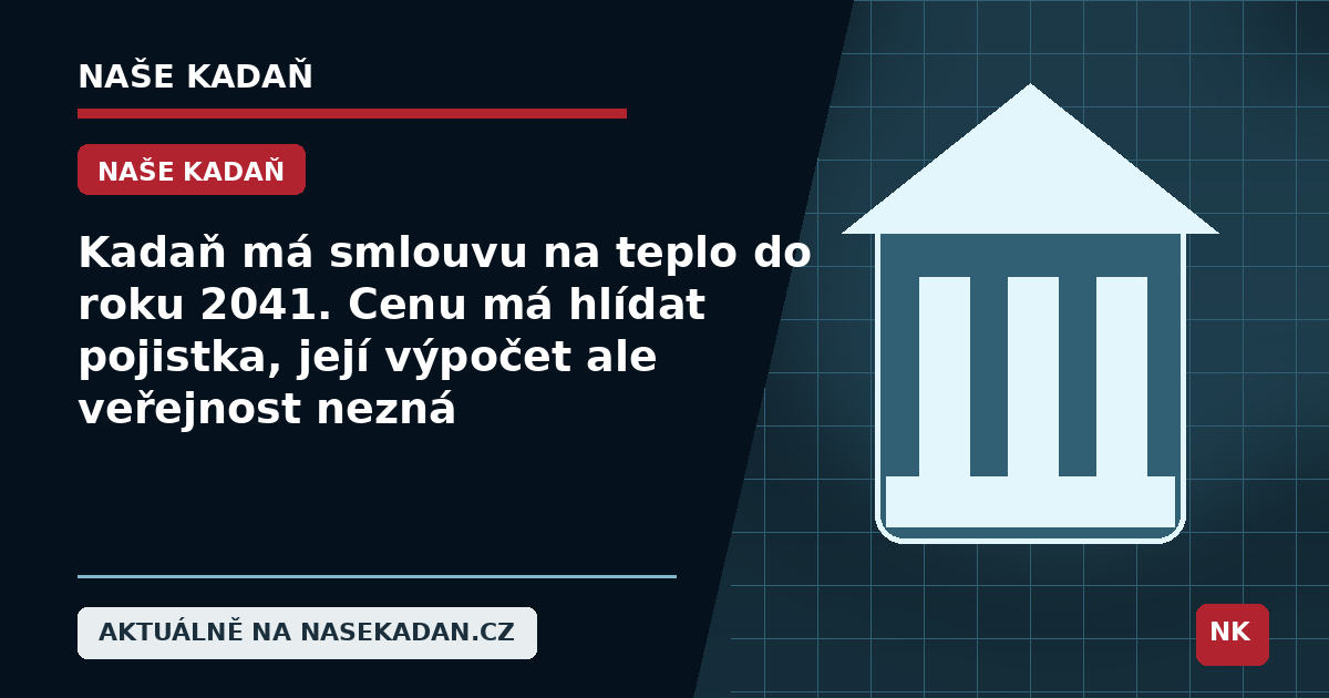 Redakční grafika Naše Kadaň k článku Kadaň má smlouvu na teplo do roku 2041. Cenu má hlídat pojistka, její výpočet ale veřejnost nezná